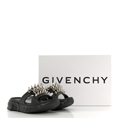 Givenchy Calfskin Rubber Marshmallow Studs Strap Sandals 37 Black 8 of 8