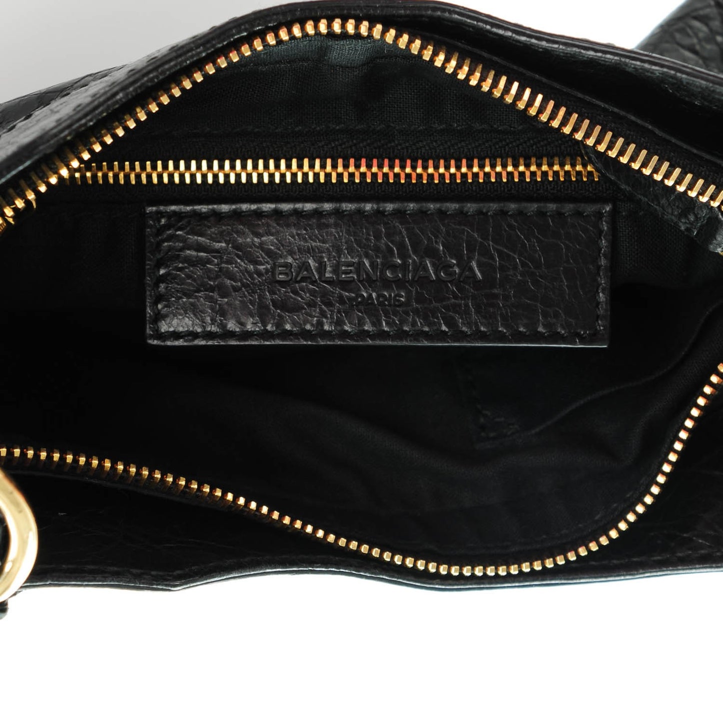 Agneau Giant 12 Gold Hardware Hip Black