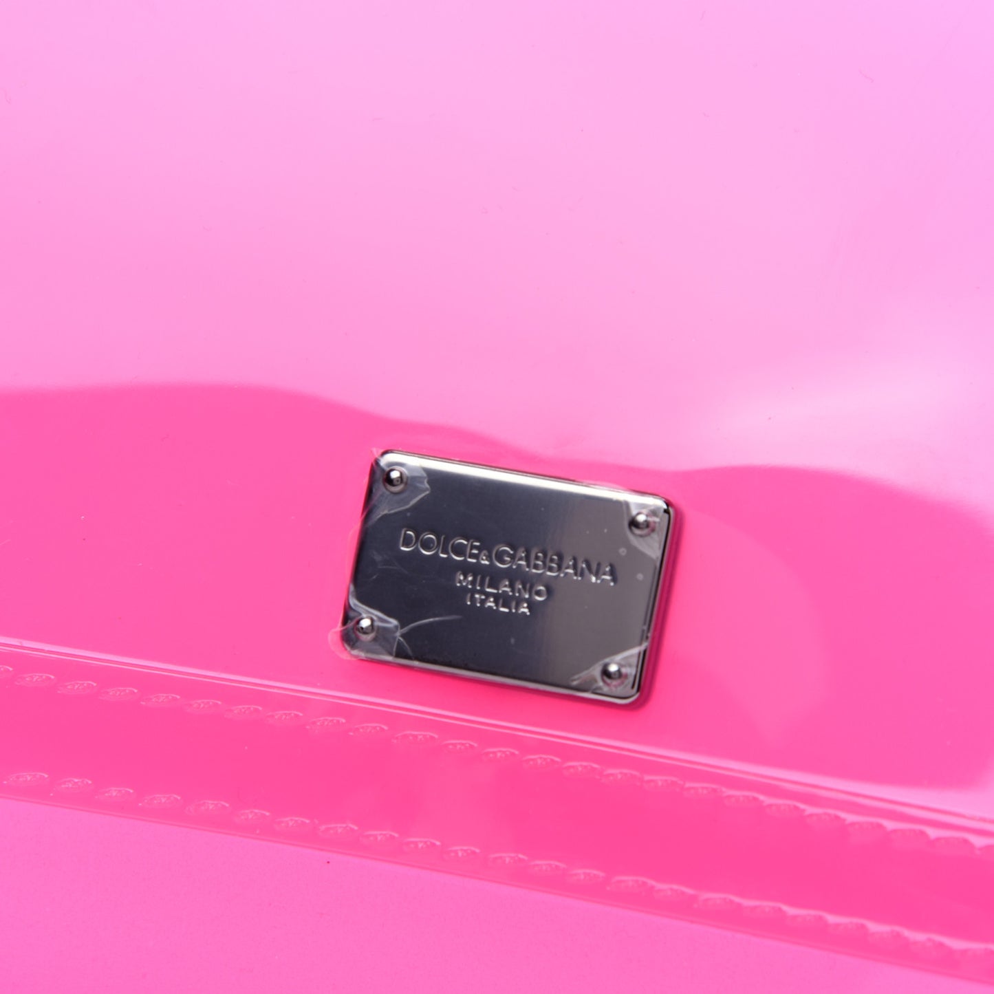 Rubber Semi Transparent Miss Sicily Satchel Pink