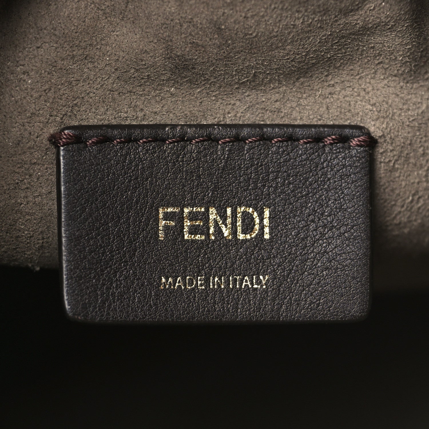 Fendi Suede Vitello King F is Fendi Micro FF Mini Mon Tresor Bucket Bag Sigaro Marrone Ebano 6 of 10