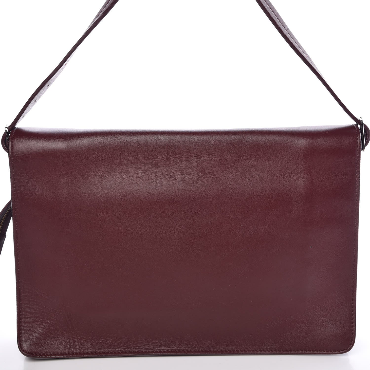 Celine Calfskin Blade Flap Burgundy 10 of 10