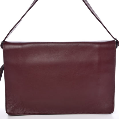 Celine Calfskin Blade Flap Burgundy 10 of 10
