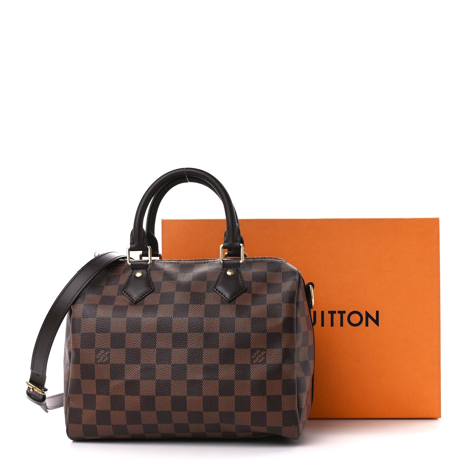 Louis Vuitton Damier Ebene Speedy Bandouliere 25 12 of 12