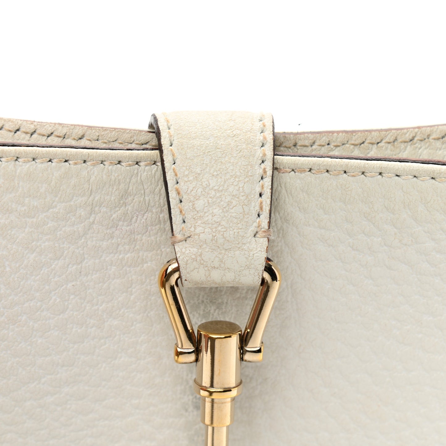 Calfskin Small Jackie O Hobo White
