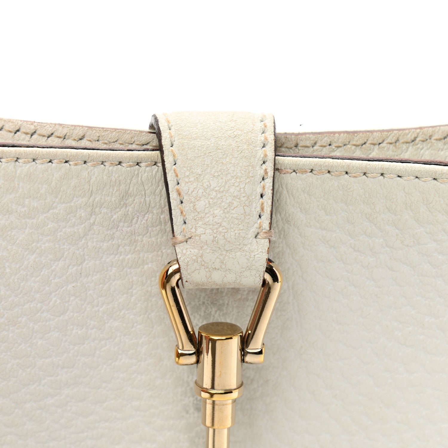 Gucci Calfskin Small Jackie O Hobo White 11 of 13