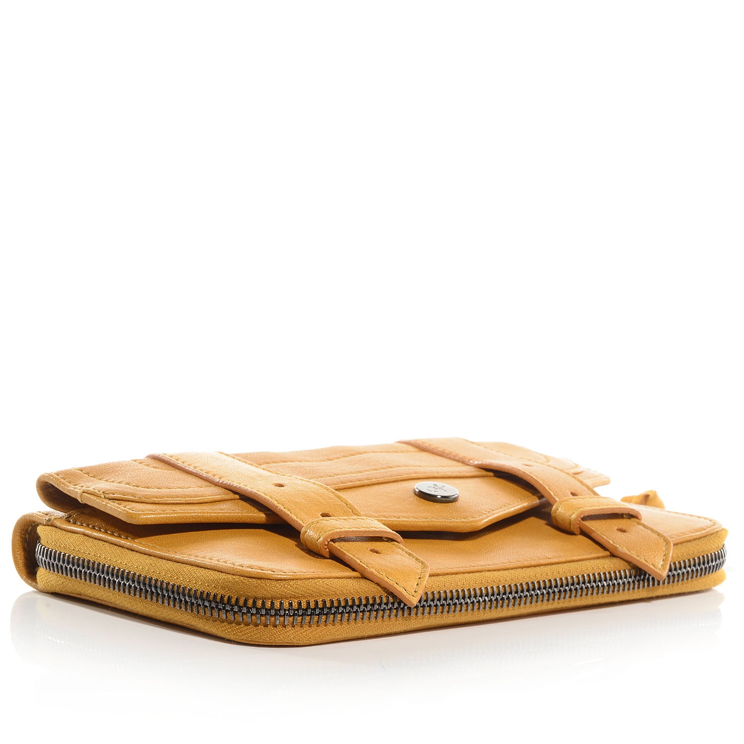 Proenza Schouler Leather PS1 Large Zip Wallet Mustard 4 of 7