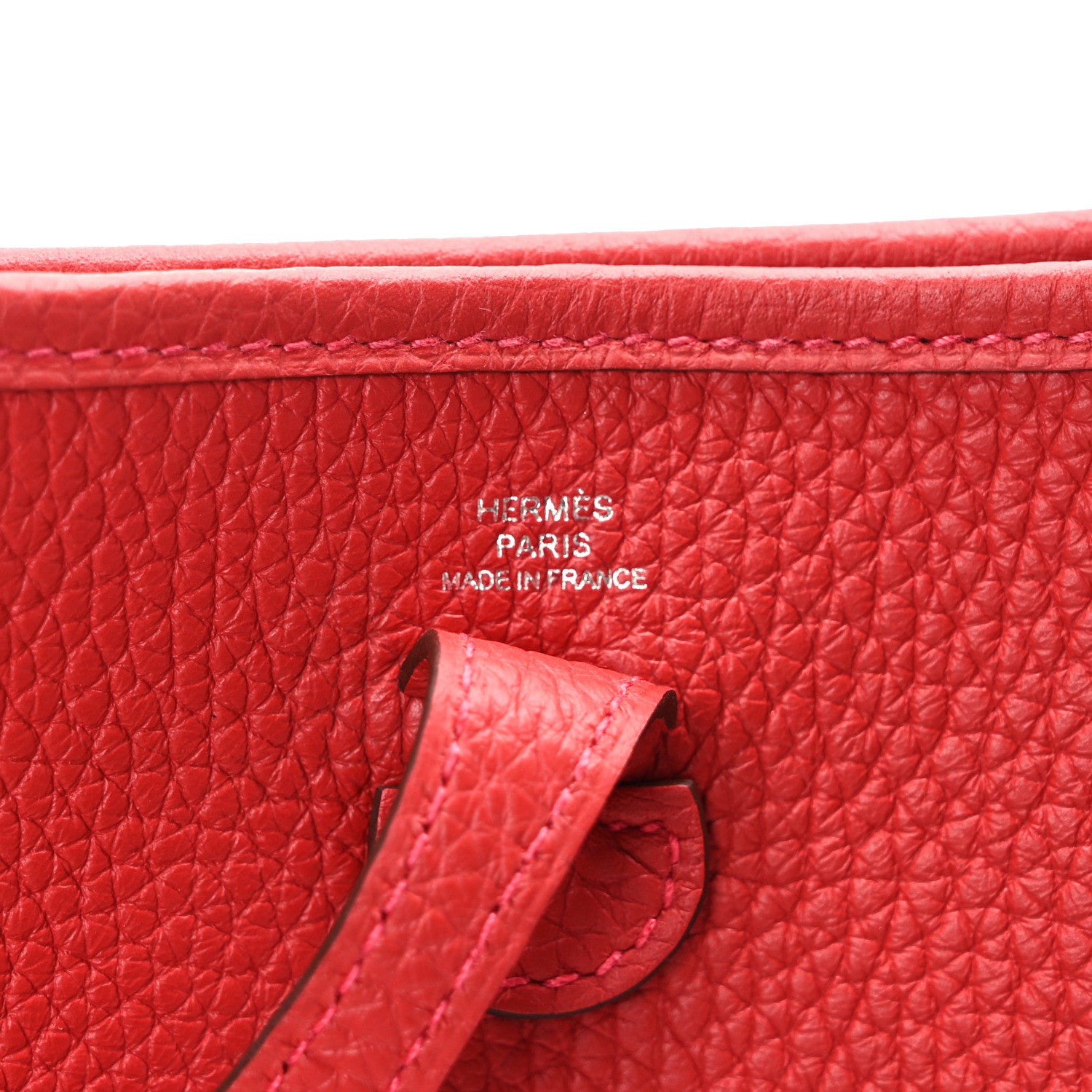Hermes Taurillon Clemence Evelyne TPM Vermillion Rouge Vif 7 of 10