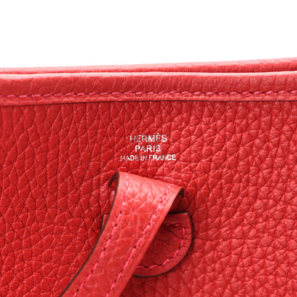 Hermes Taurillon Clemence Evelyne TPM Vermillion Rouge Vif 7 of 10