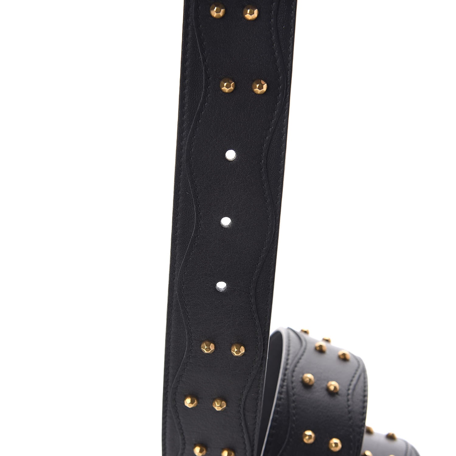 Gucci Calfskin Studded Marmont Belt 90 36 Black 5 of 6