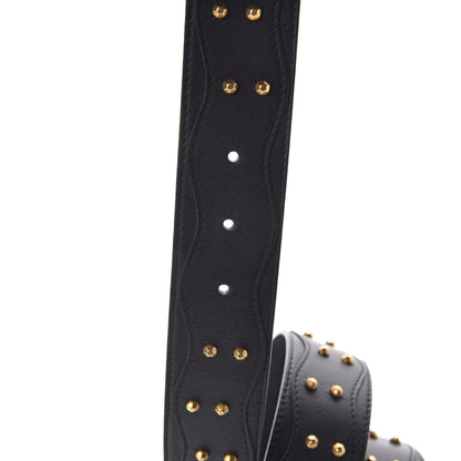 Gucci Calfskin Studded Marmont Belt 90 36 Black 5 of 6