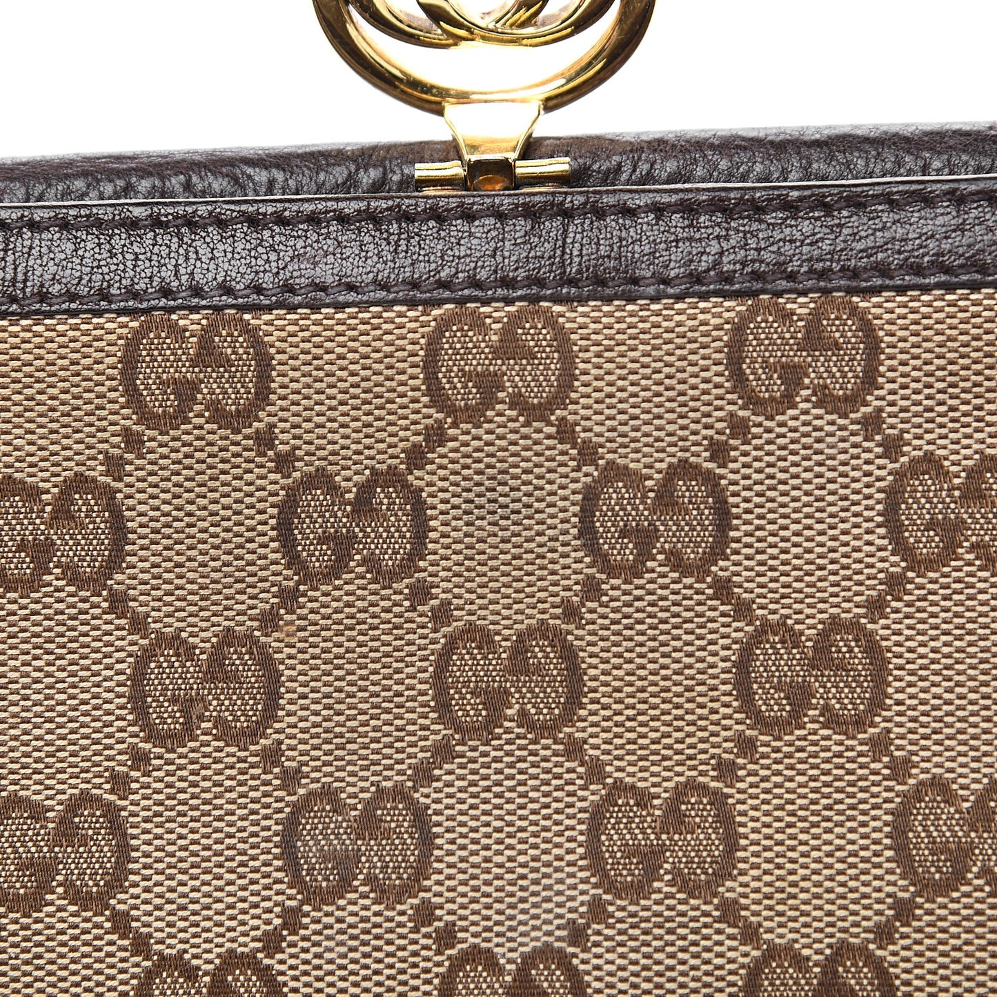 Monogram Interlocking GG Continental Wallet Dark Brown