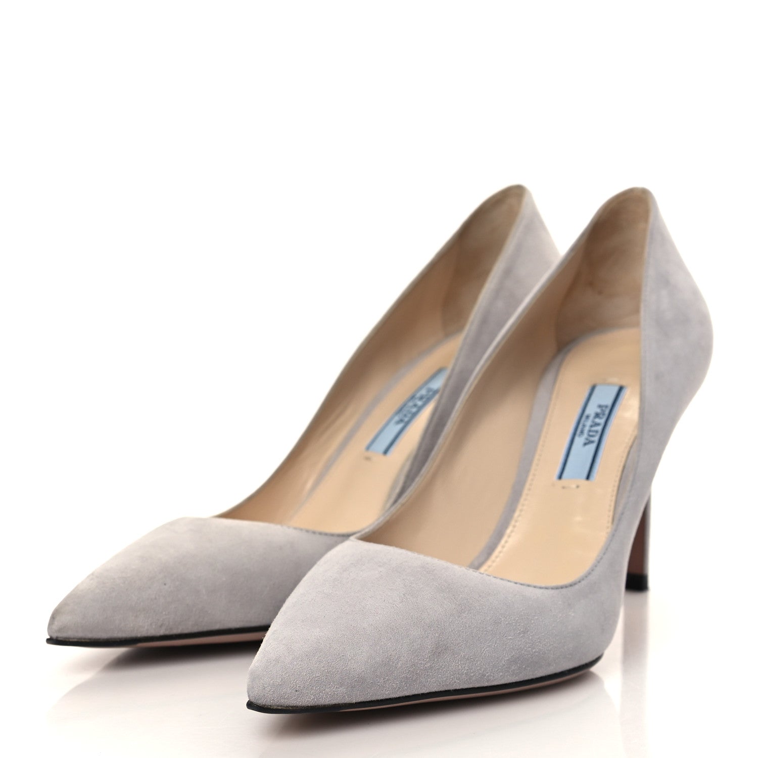 Prada Camoscio 85mm Pumps 36 Nube 3 of 8