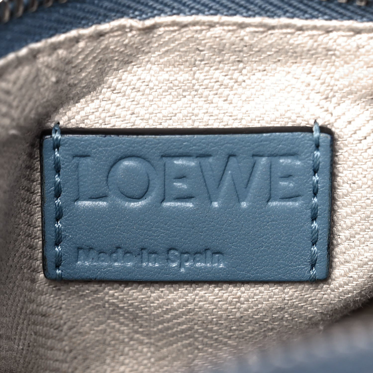 Loewe Calfskin Small Puzzle Bag Stone Blue 6 of 9