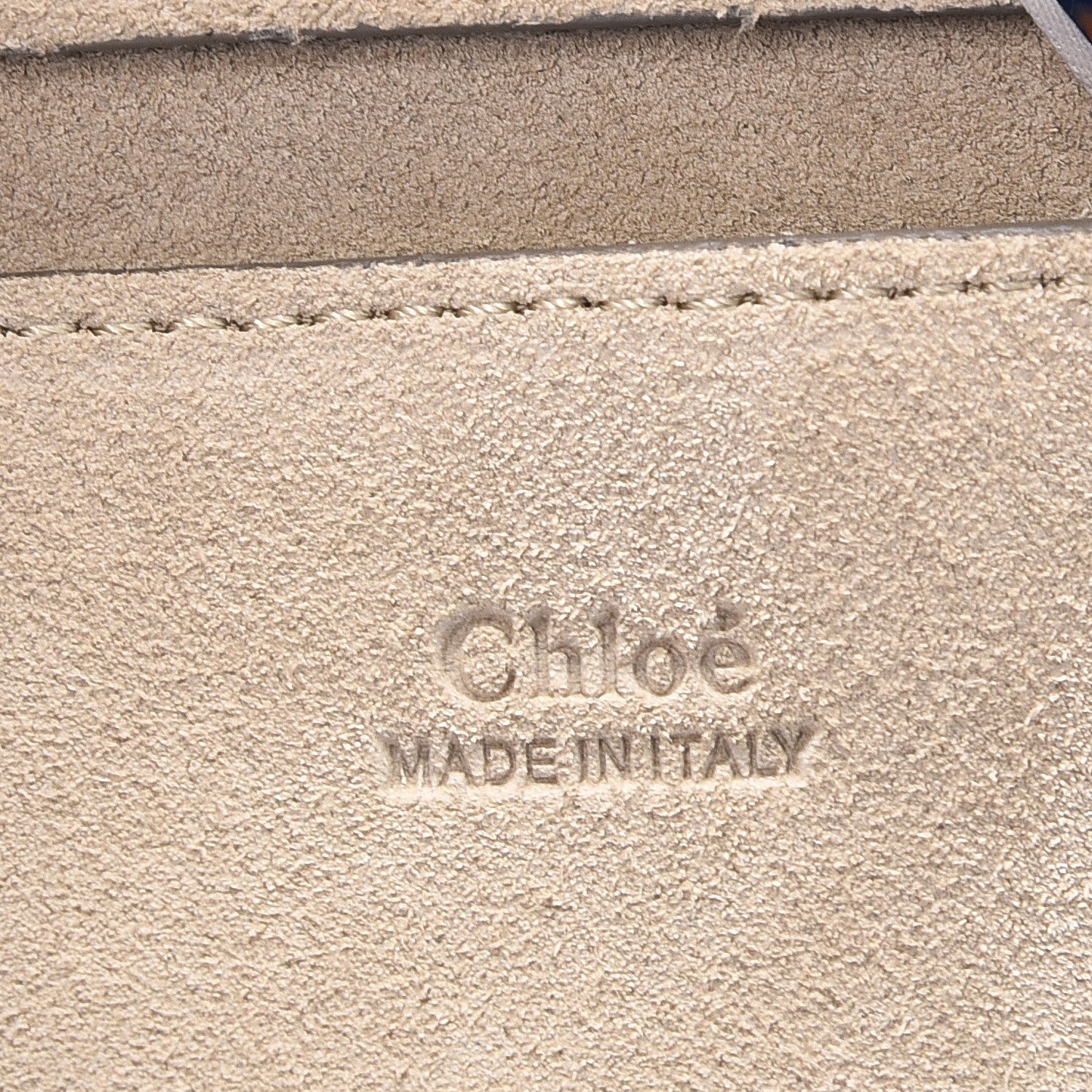 Chloe Smooth Calfskin Suede Patchwork Studded Small Pixie Bag Motty Grey 6 of 9