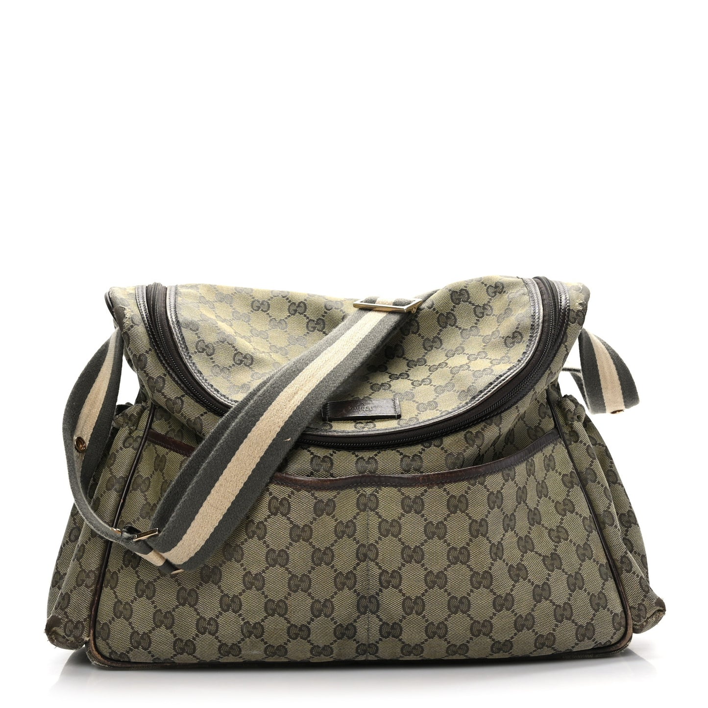 Monogram Large Diaper Bag Dark Brown