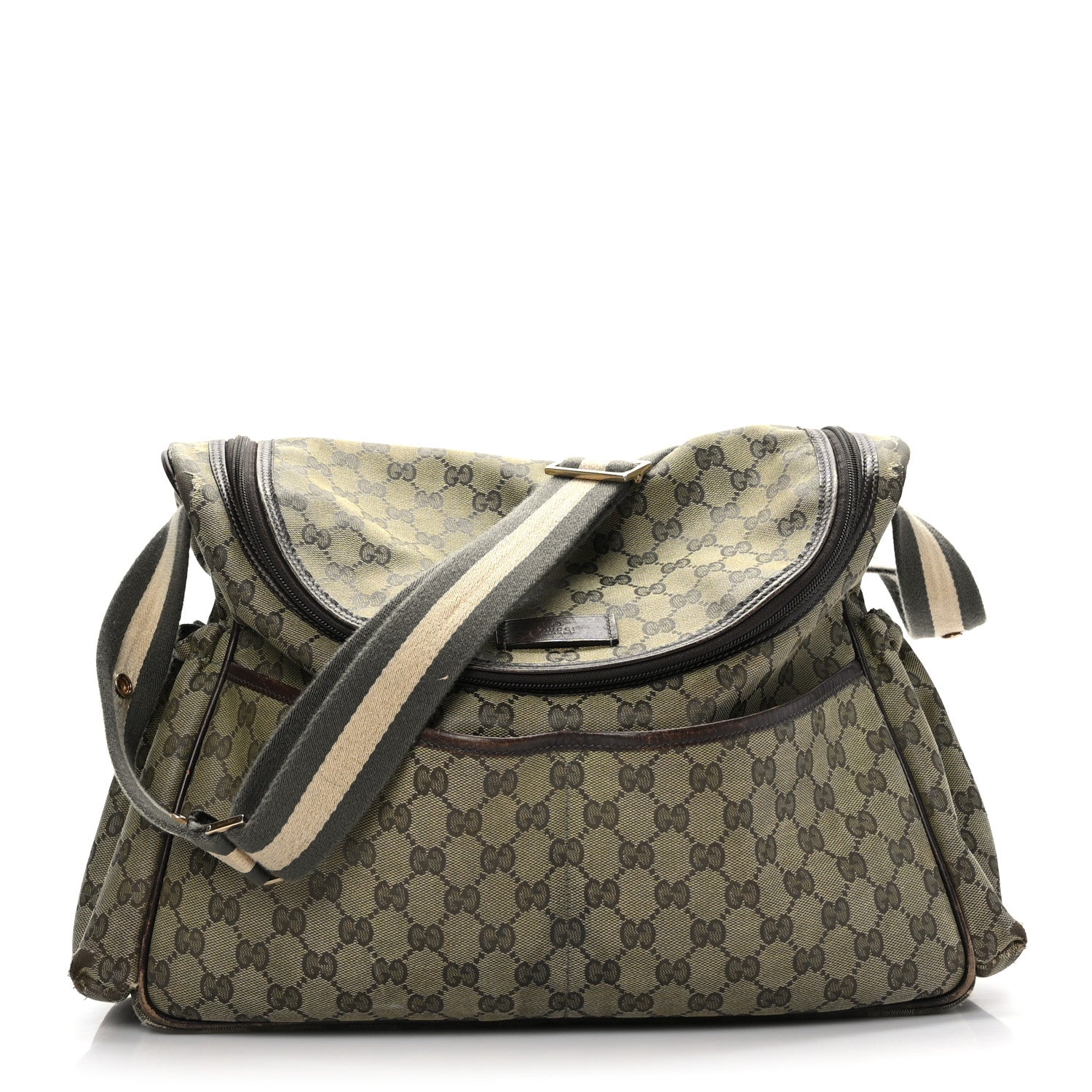 Gucci Monogram Large Diaper Bag Dark Brown 1 of 10