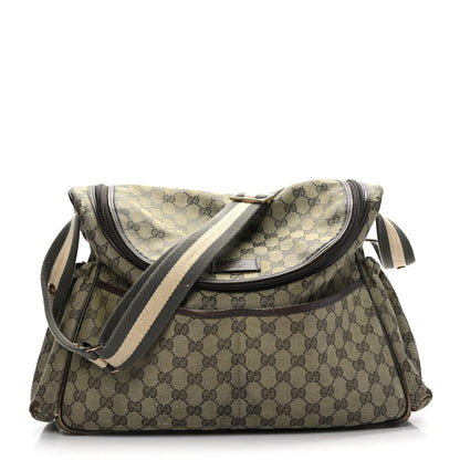 Gucci Monogram Large Diaper Bag Dark Brown 1 of 10