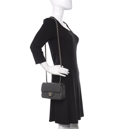 Chanel Lambskin Quilted Mini Rectangular Flap Grey 2 of 11