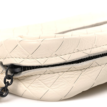 Bottega Veneta Calfskin Intrecciomirage Embossed Butterfly Small Chain Crossbody Colonial 9 of 10
