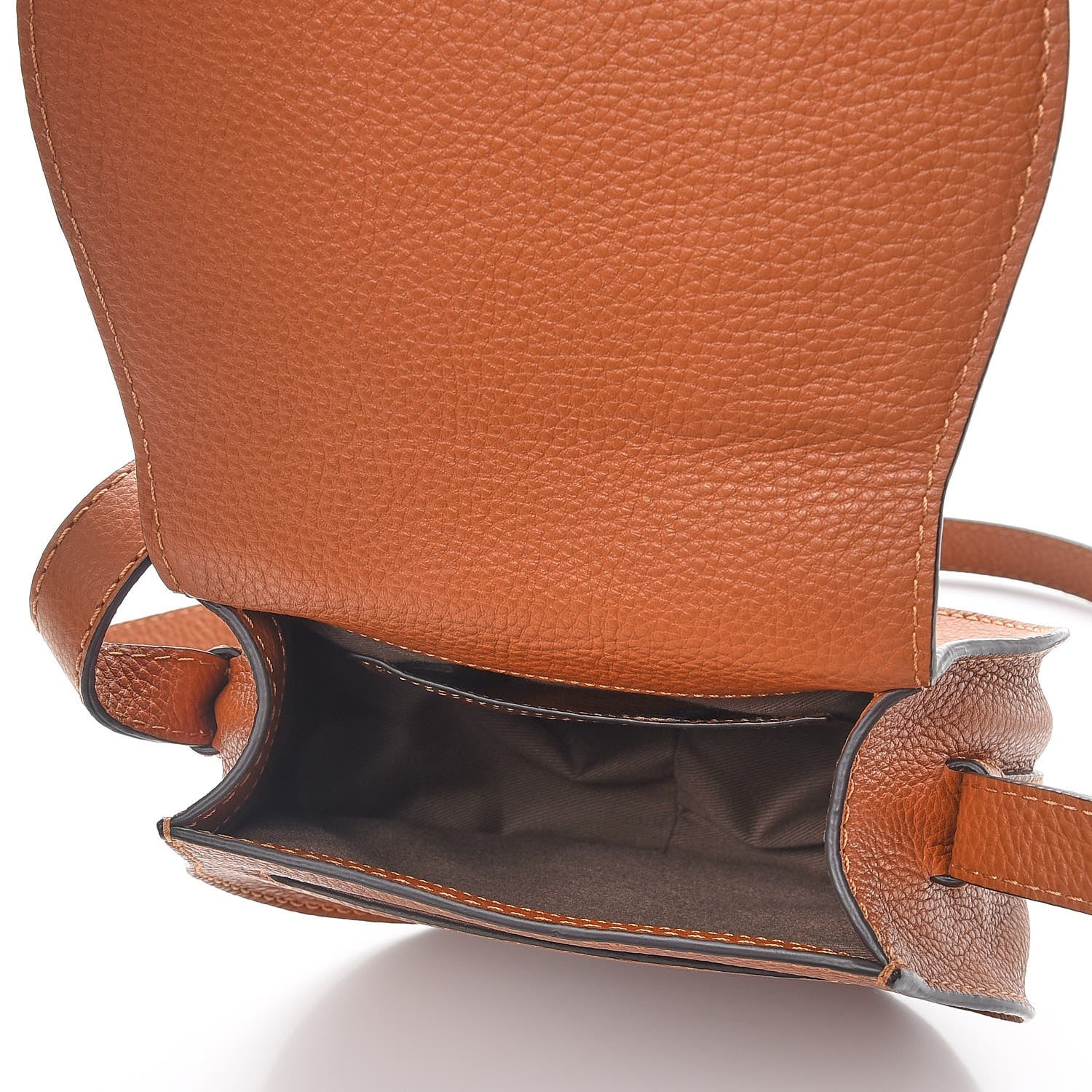 Chloe Calfskin Mini Marcie Round Crossbody Bag Tan 5 of 9