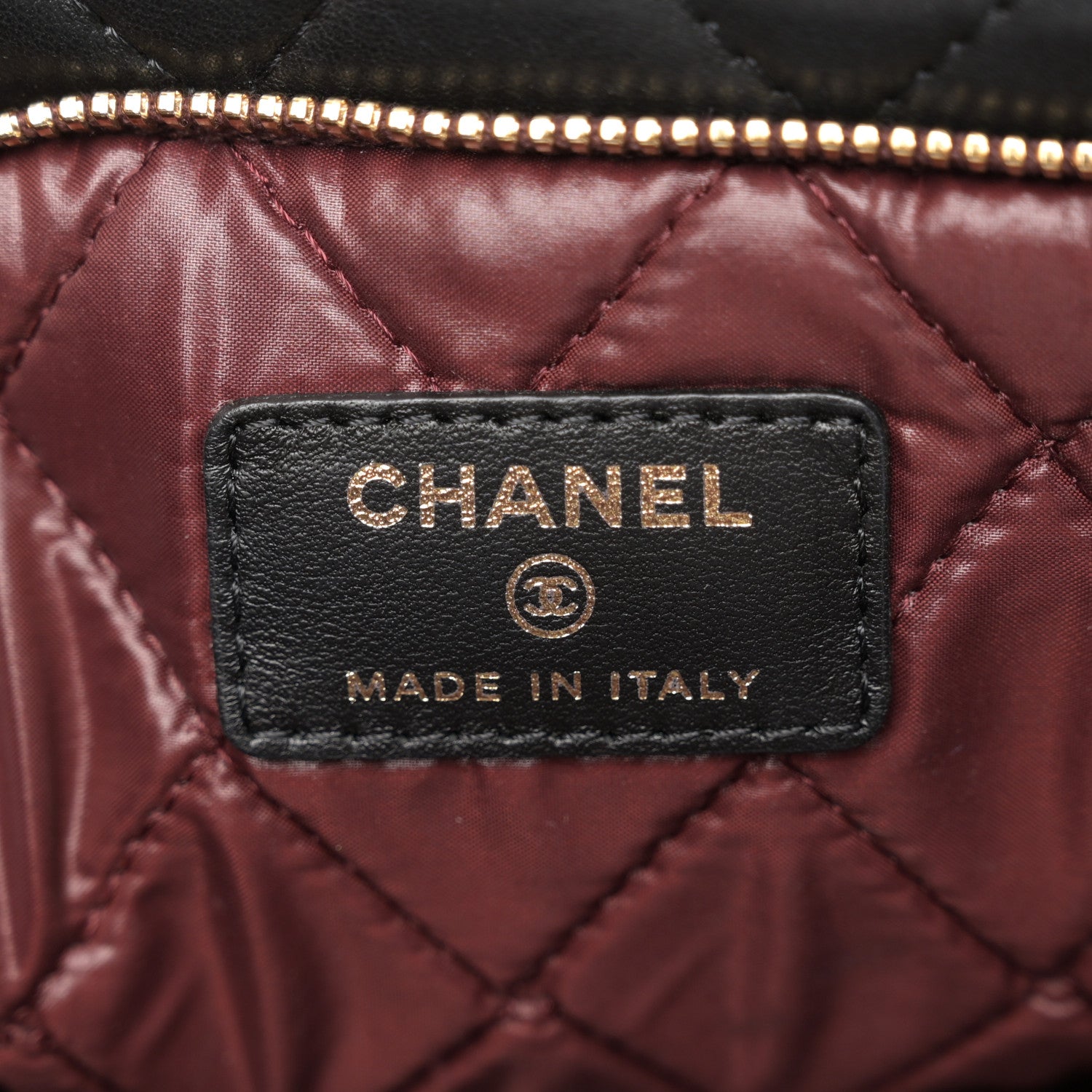 Chanel Lambskin Quilted CC Beauty Clutch Black 7 of 12