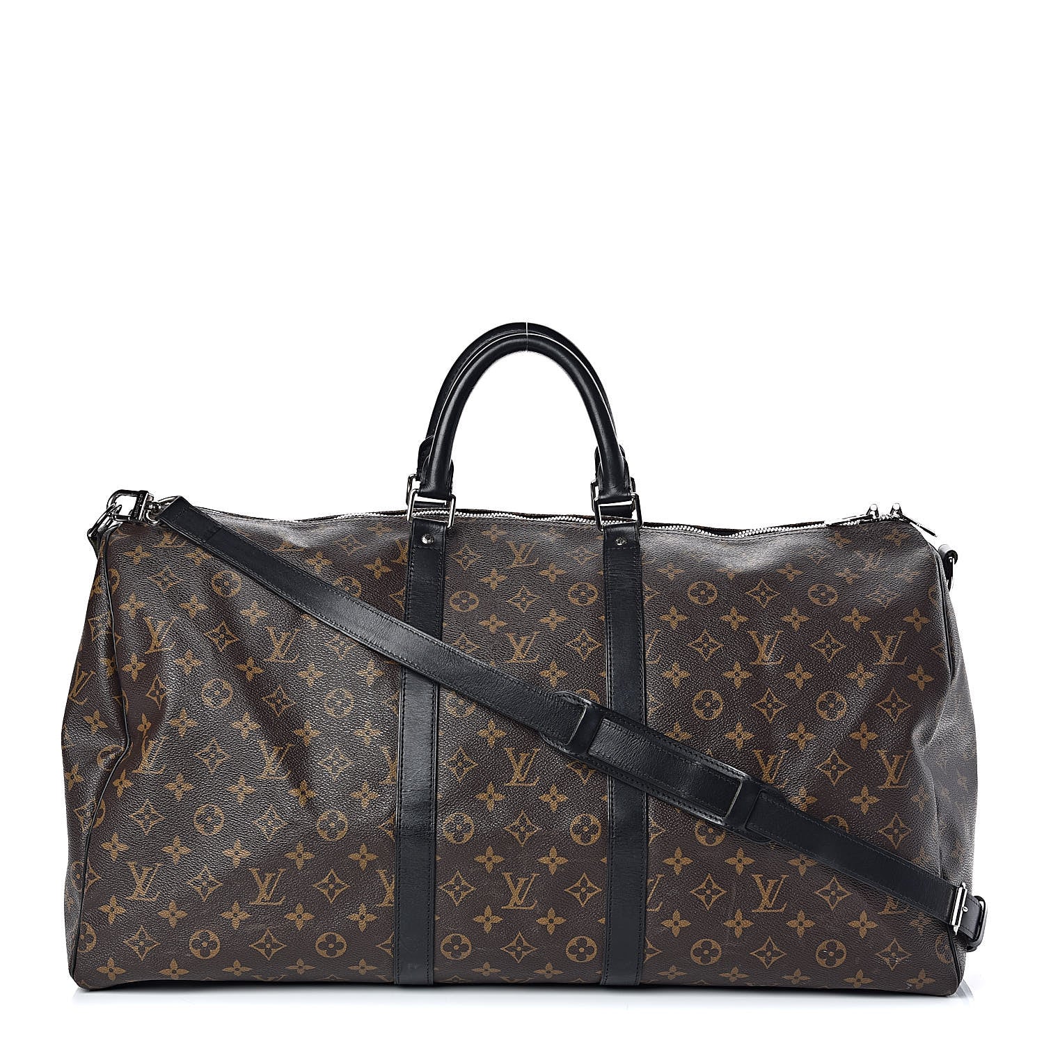 Louis Vuitton Monogram Macassar Keepall Bandouliere 55 1 of 16
