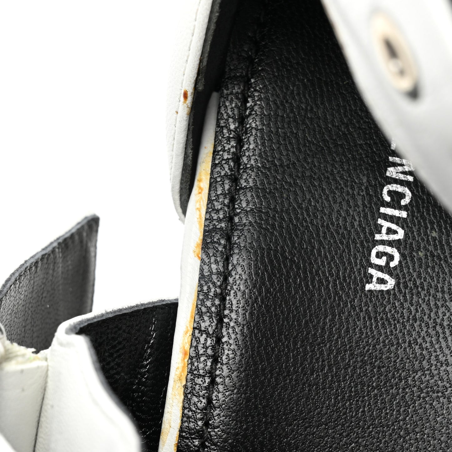 Shiny Kidskin Point Toe Buckle Pumps 38 White