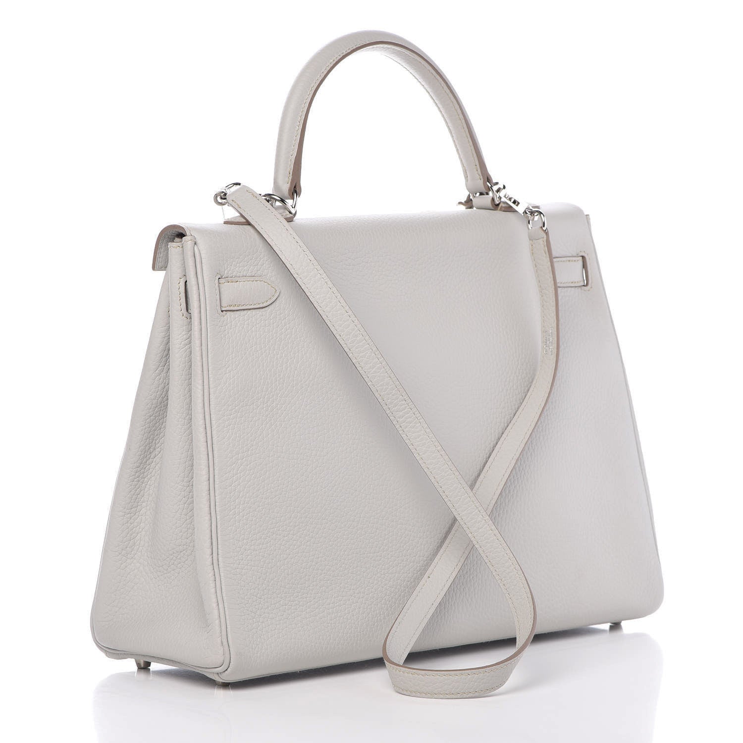 Hermes Taurillon Clemence Kelly Retourne 35 Gris Perle 4 of 28