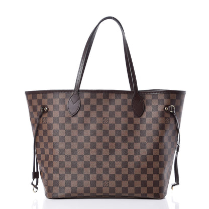 Louis Vuitton Damier Ebene Neo Neverfull MM Rose Ballerine 3 of 11