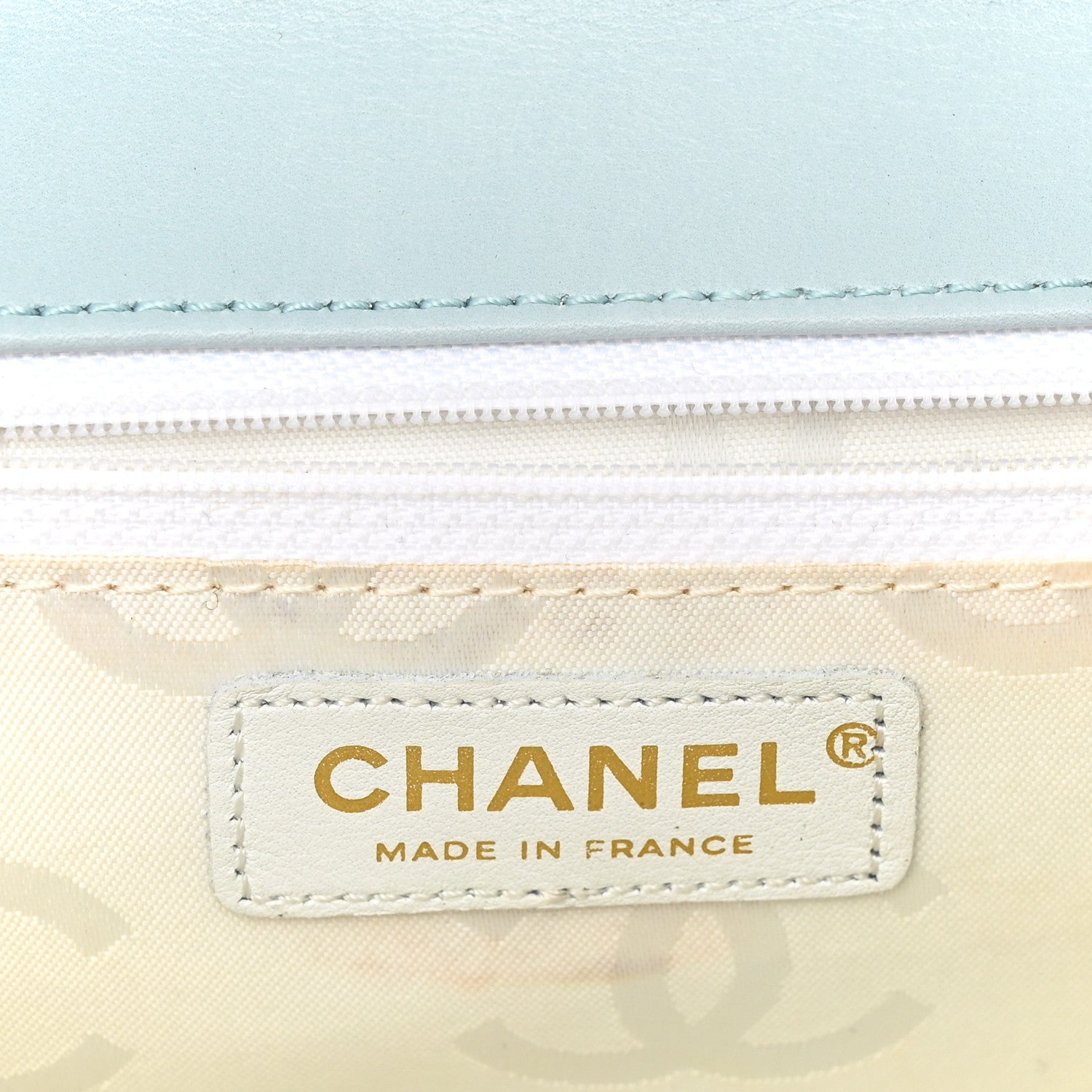 Chanel Calfskin Quilted Wild Stitch Flap Light Blue 5 of 9