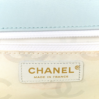 Chanel Calfskin Quilted Wild Stitch Flap Light Blue 5 of 9