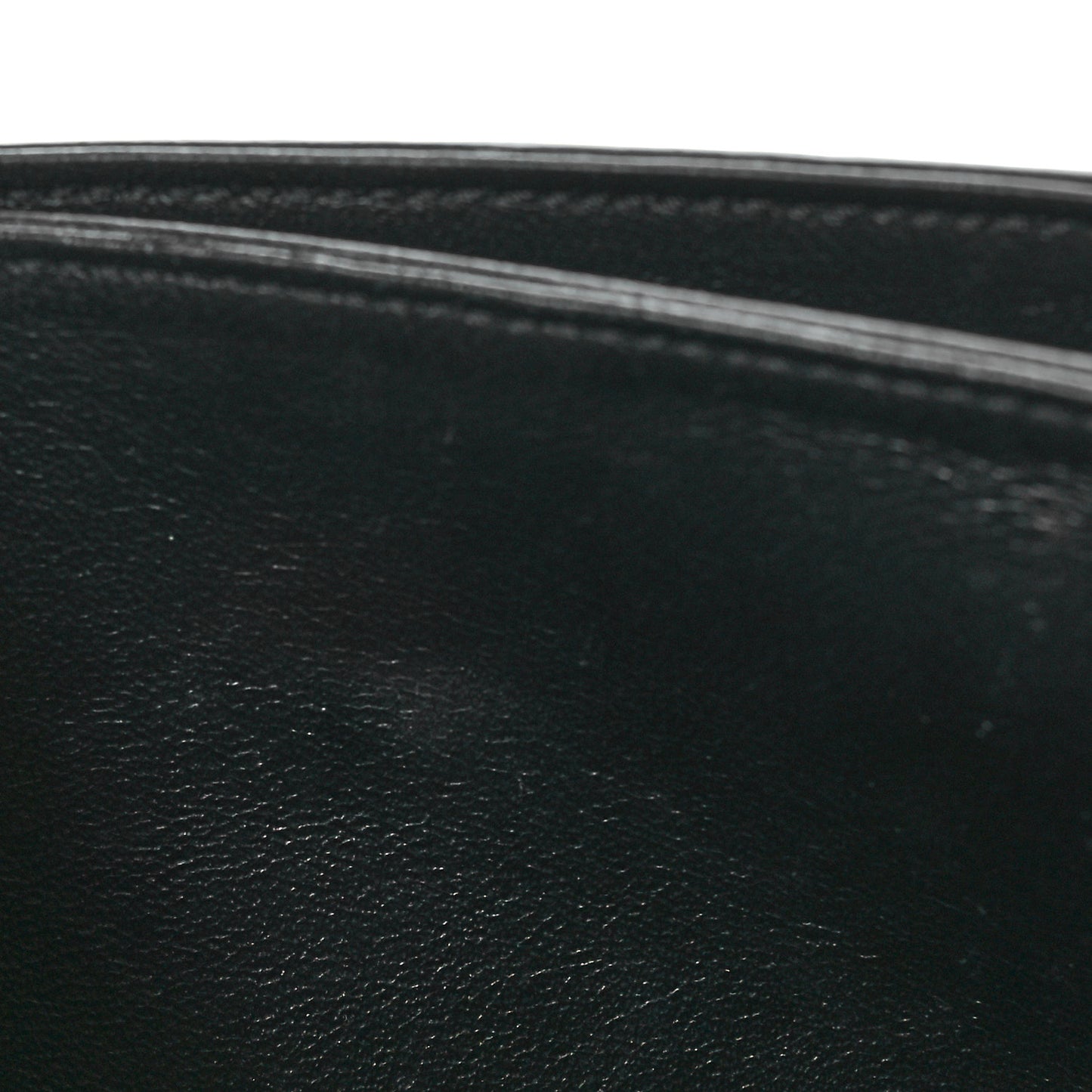 Shiny Calfskin Stripes Small C Bag Black