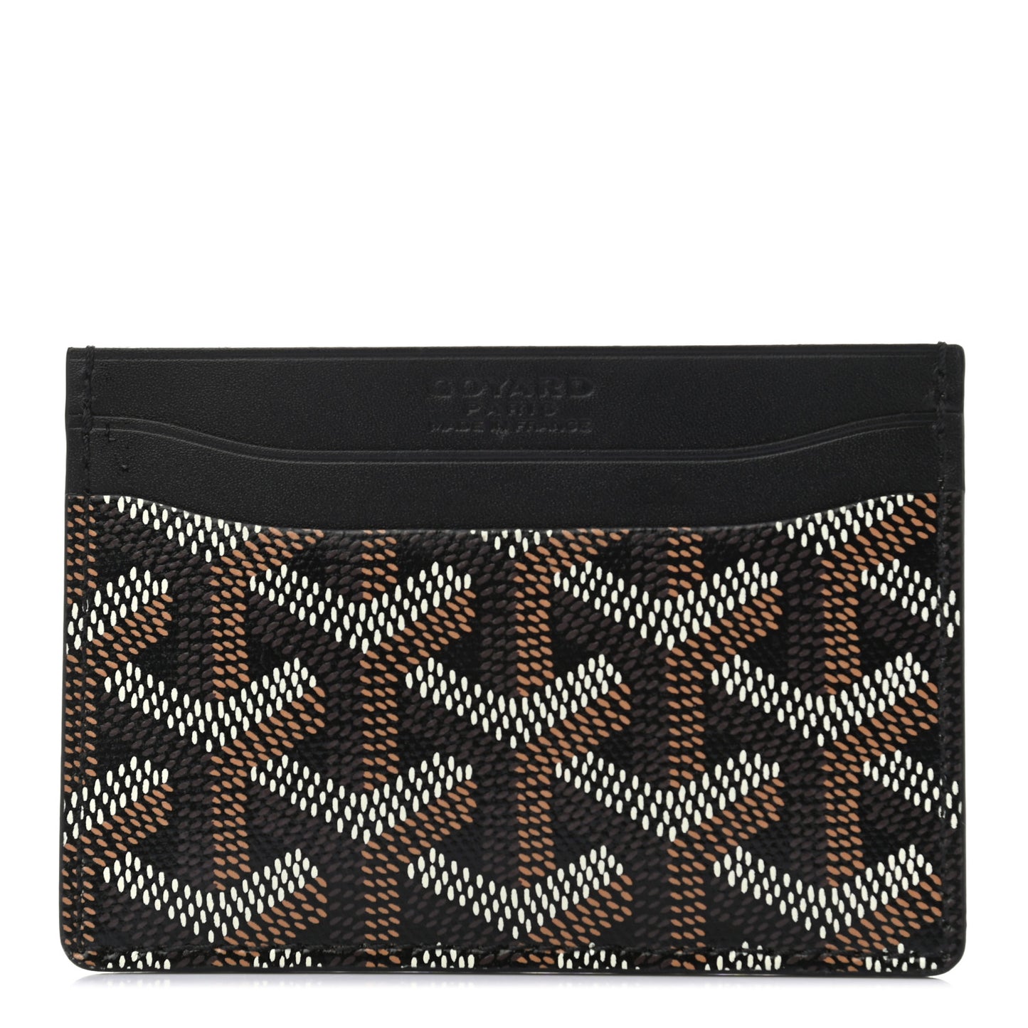 Goyardine Saint Sulpice Card Holder Black