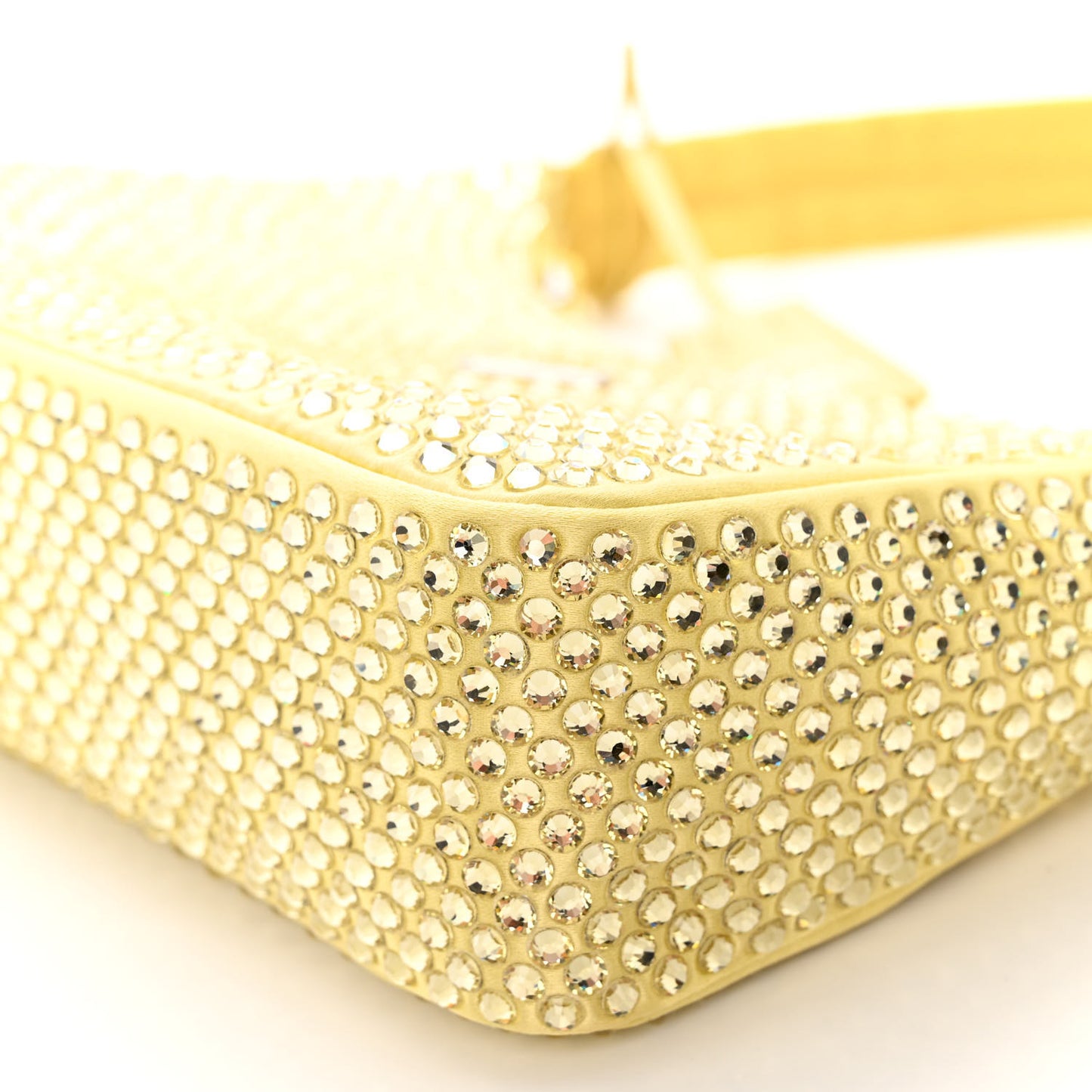 Satin Crystal Mini Re-Edition 2000 Bag Ananas