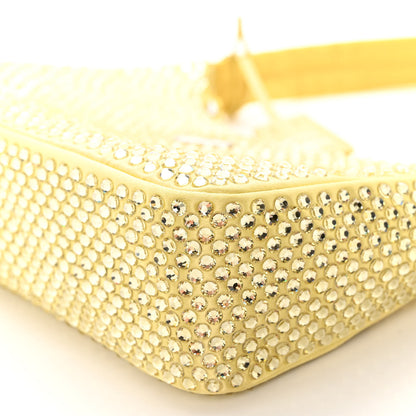 Prada Satin Crystal Mini Re-Edition 2000 Bag Ananas 9 of 9