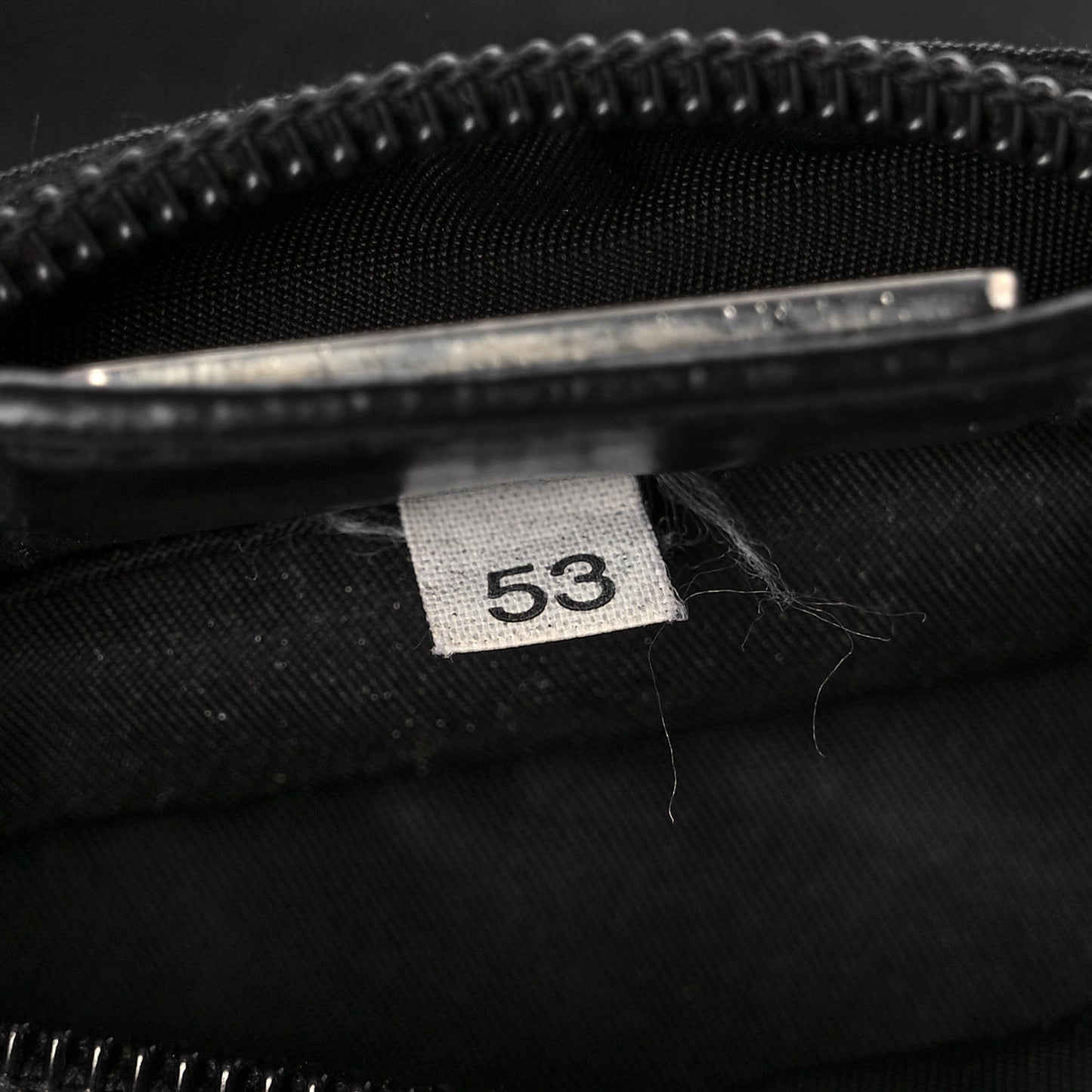 Tessuto Nylon Saffiano Flat Messenger Bag Black