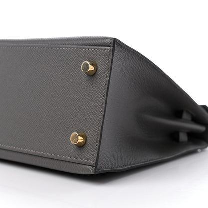 Hermes Epsom Kelly Sellier 25 Gris Meyer 9 of 10