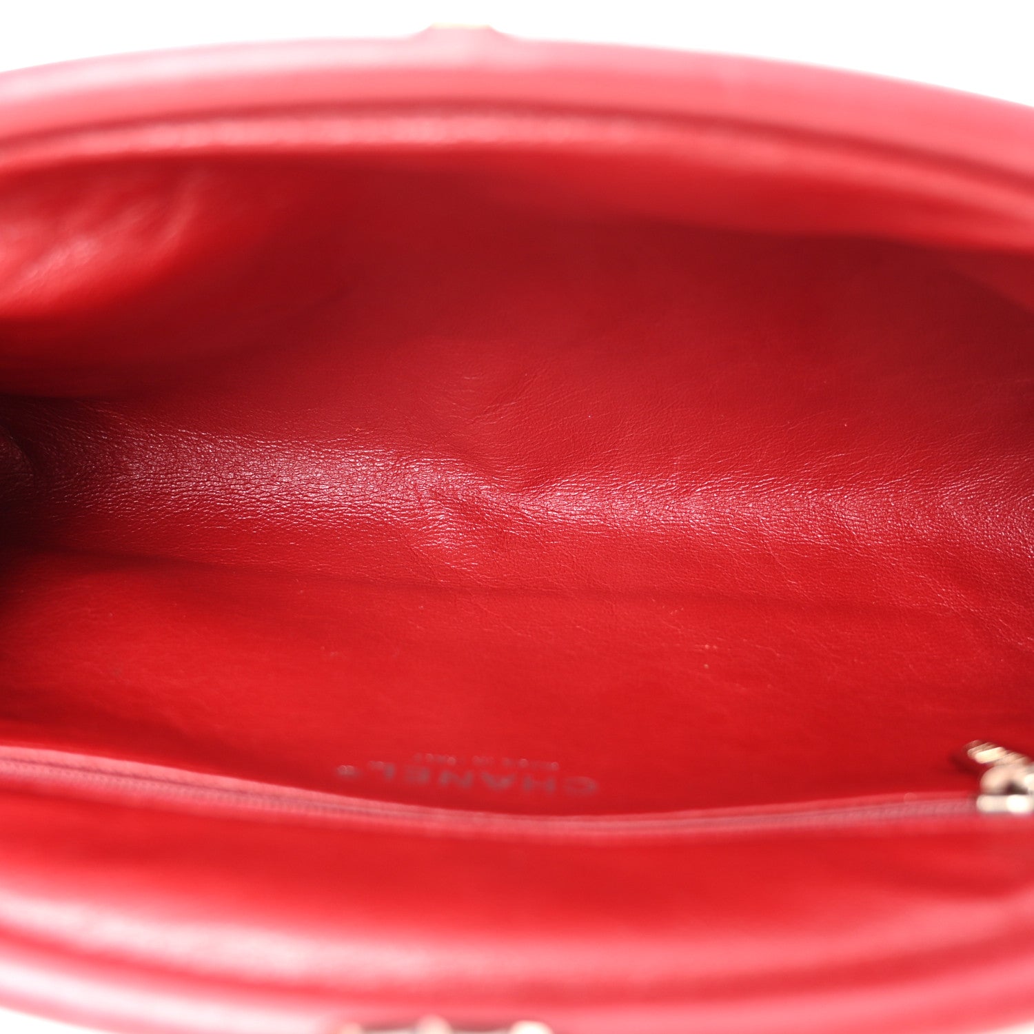 Chanel Lambskin Quilted Timeless Clutch Red 5 of 9