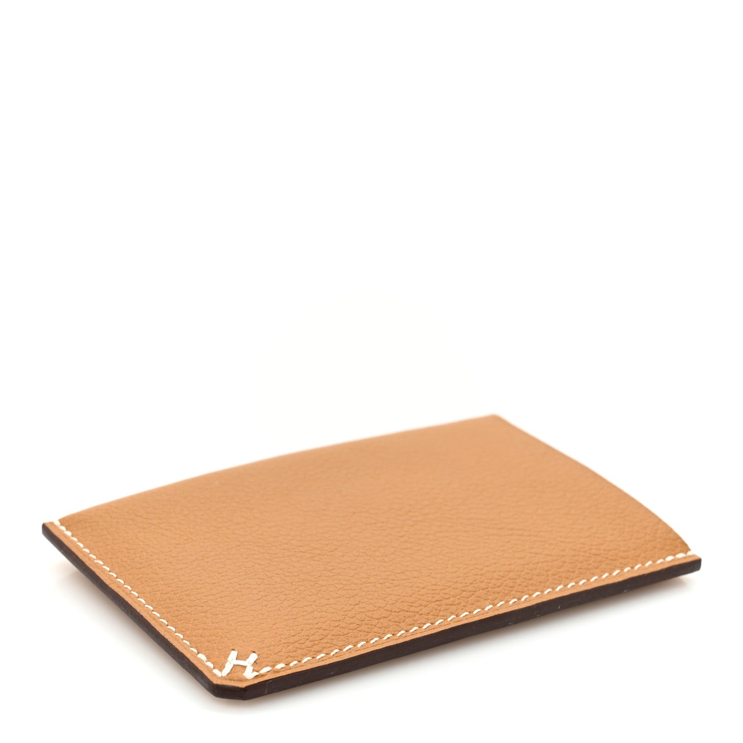 Hermes Evercolor Sellier Card Holder Caramel 4 of 12