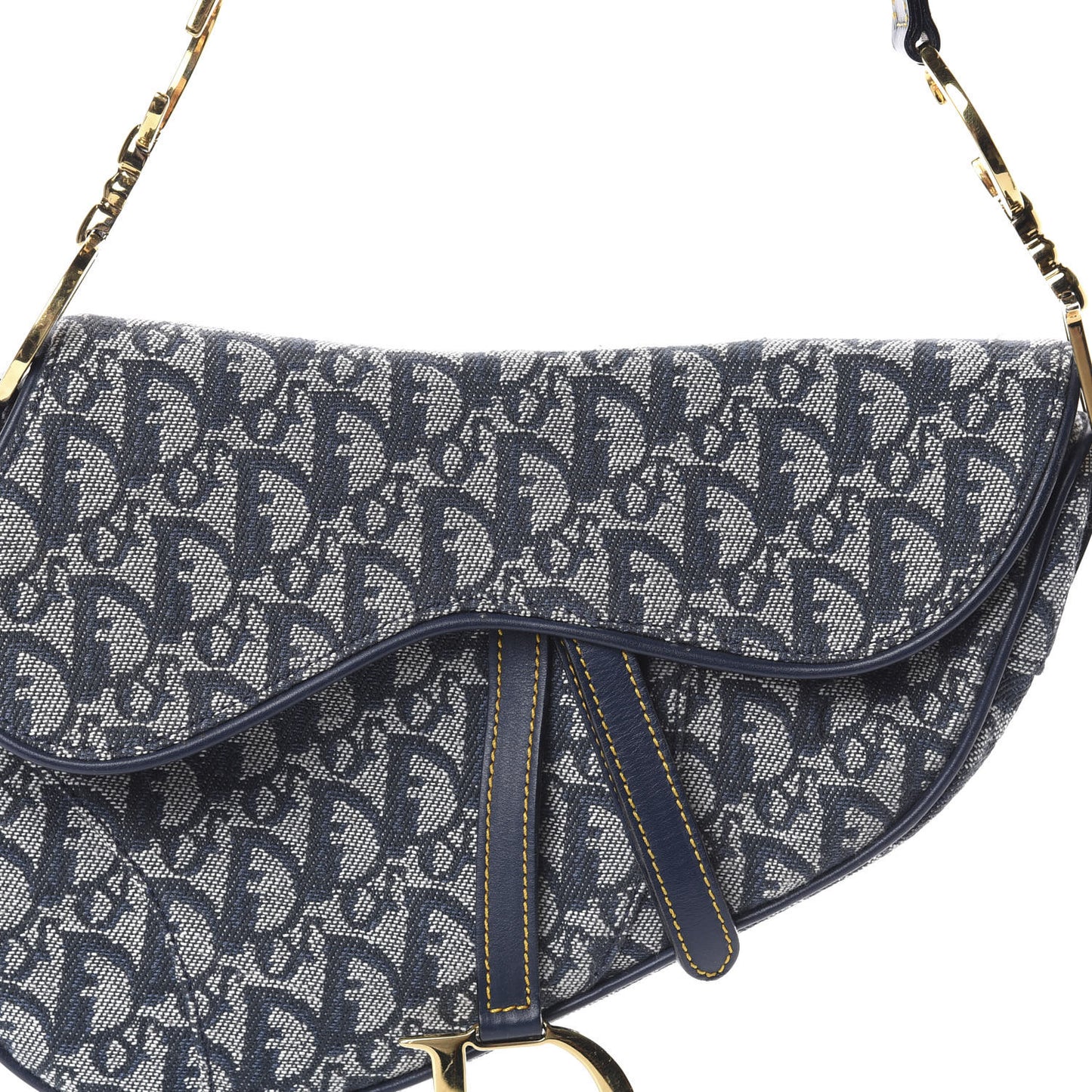 Monogram Saddle Bag Blue