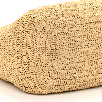 Saint Laurent Raffia Monogram Hobo Naturale 9 of 10