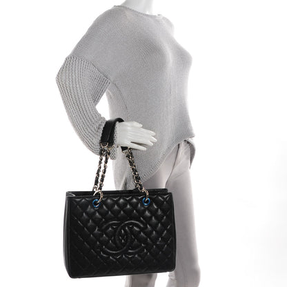 Chanel Caviar Quilted Grand Shopping Tote GST Black 2 of 8