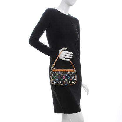 Louis Vuitton Monogram Multicolor Pochette Accessories Black 2 of 12