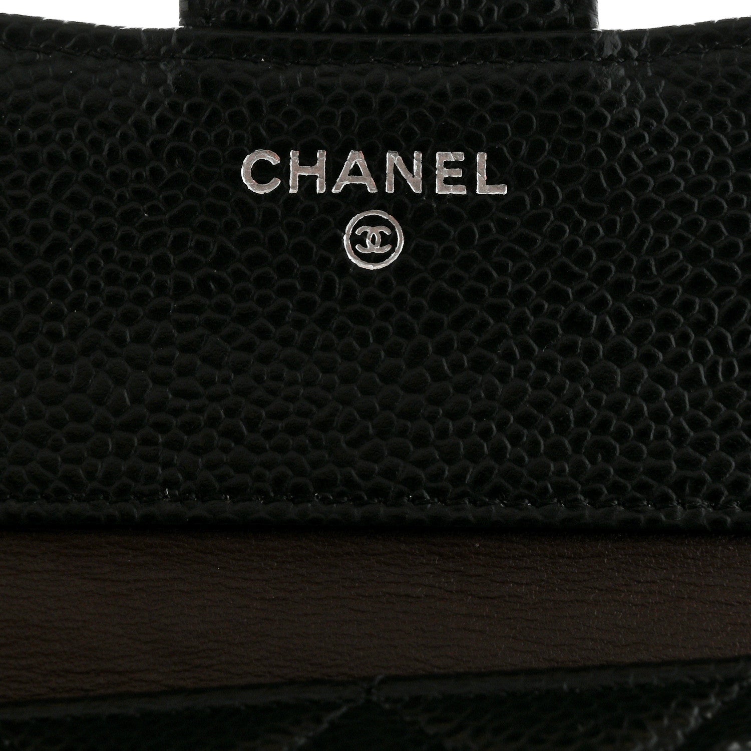 Chanel Caviar Quilted Compact Flap Wallet Black 6 of 13