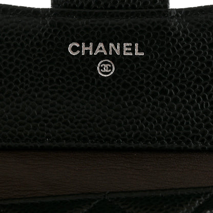 Chanel Caviar Quilted Compact Flap Wallet Black 6 of 13