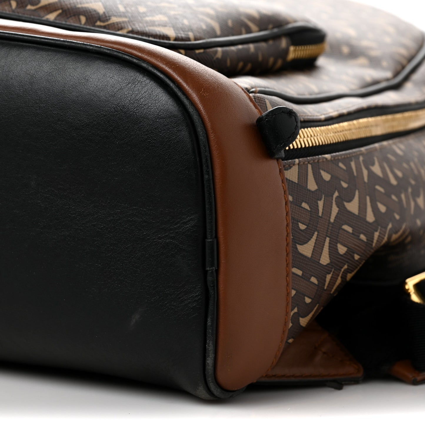 E-Canvas Monogram Rocco Backpack Bridle Brown