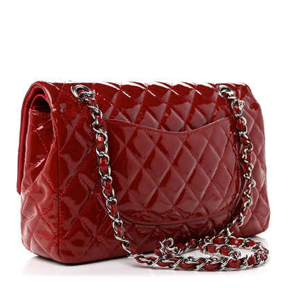 Chanel Patent Calfskin Quilted Medium Double Flap Red 3 of 10