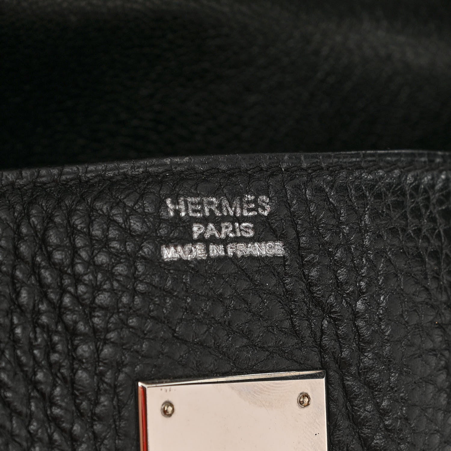 Hermes Taurillon Clemence Birkin 35 Black 6 of 17