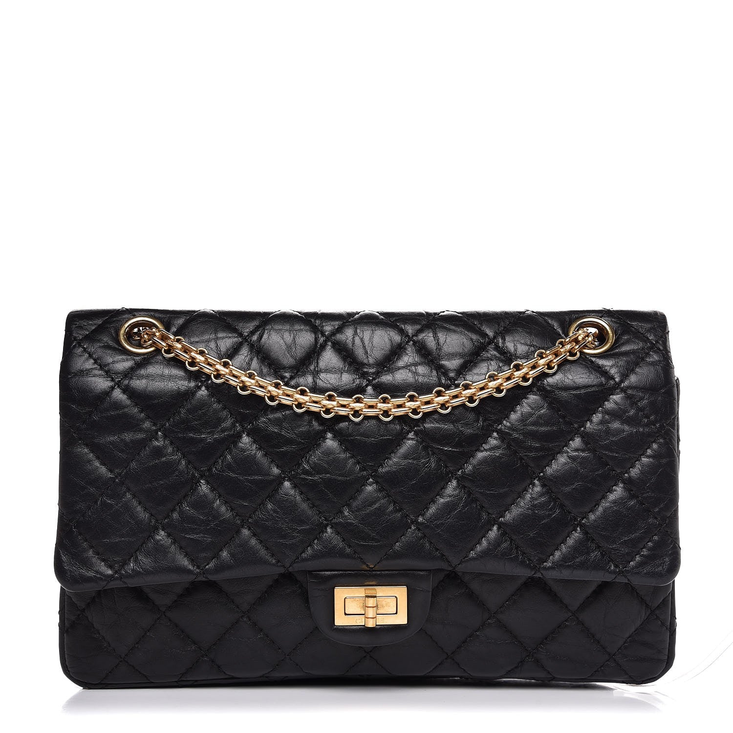 Chanel Aged Calfskin Quilted 2.55 Reissue 226 Flap Black 1 of 8