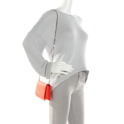 Givenchy Sugar Goatskin Pandora Chain Wallet Bright Orange 3 of 9